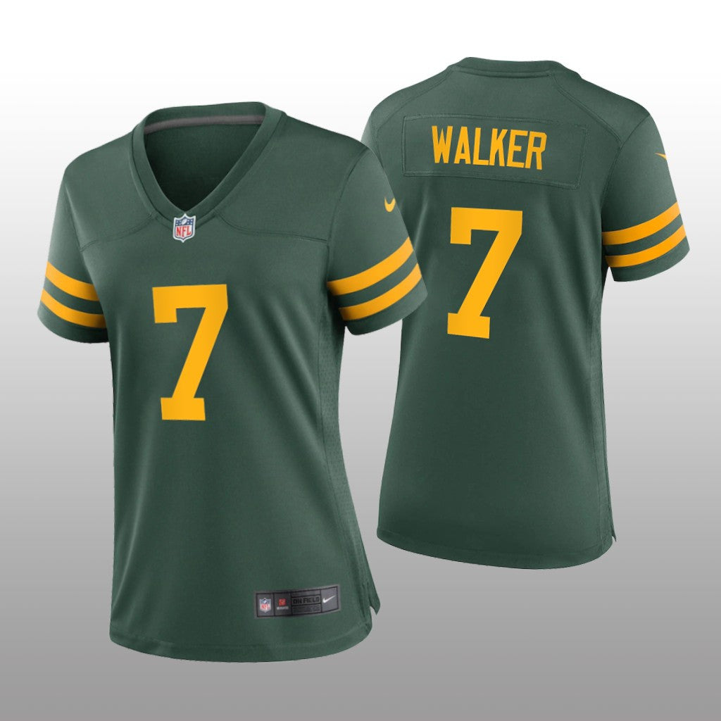 Green Bay Packers Quay Walker Green Jersey Alternate Game Women's