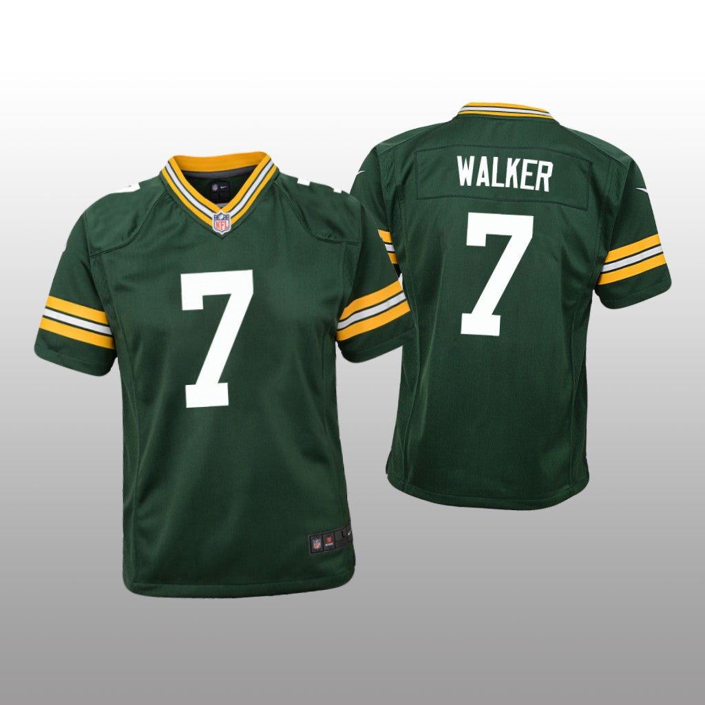 Green Bay Packers Quay Walker Green Jersey Game Youth