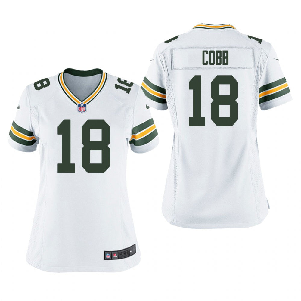 Green Bay Packers Randall Cobb White Jersey Game Women's