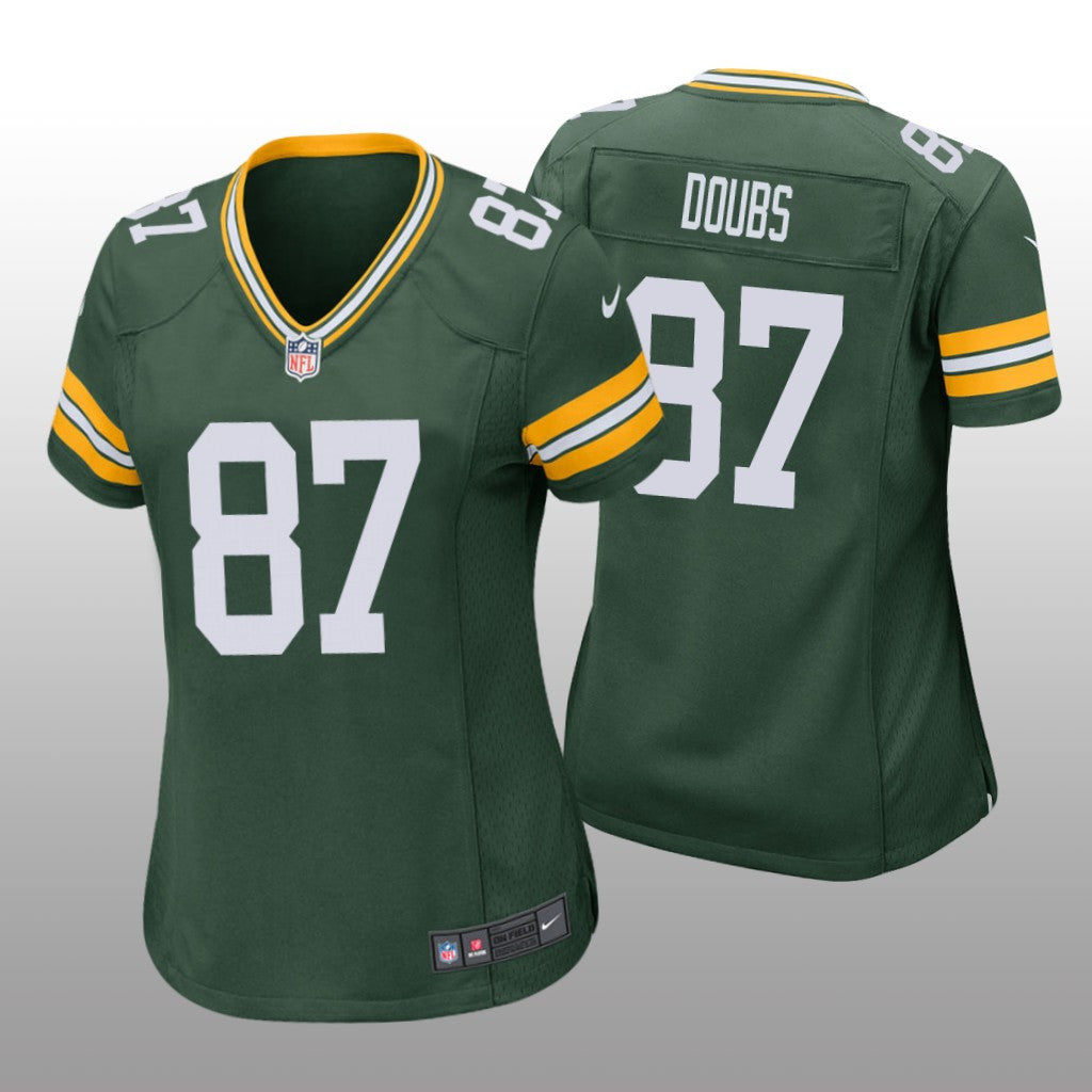 Green Bay Packers Romeo Doubs Green Jersey Game Women's