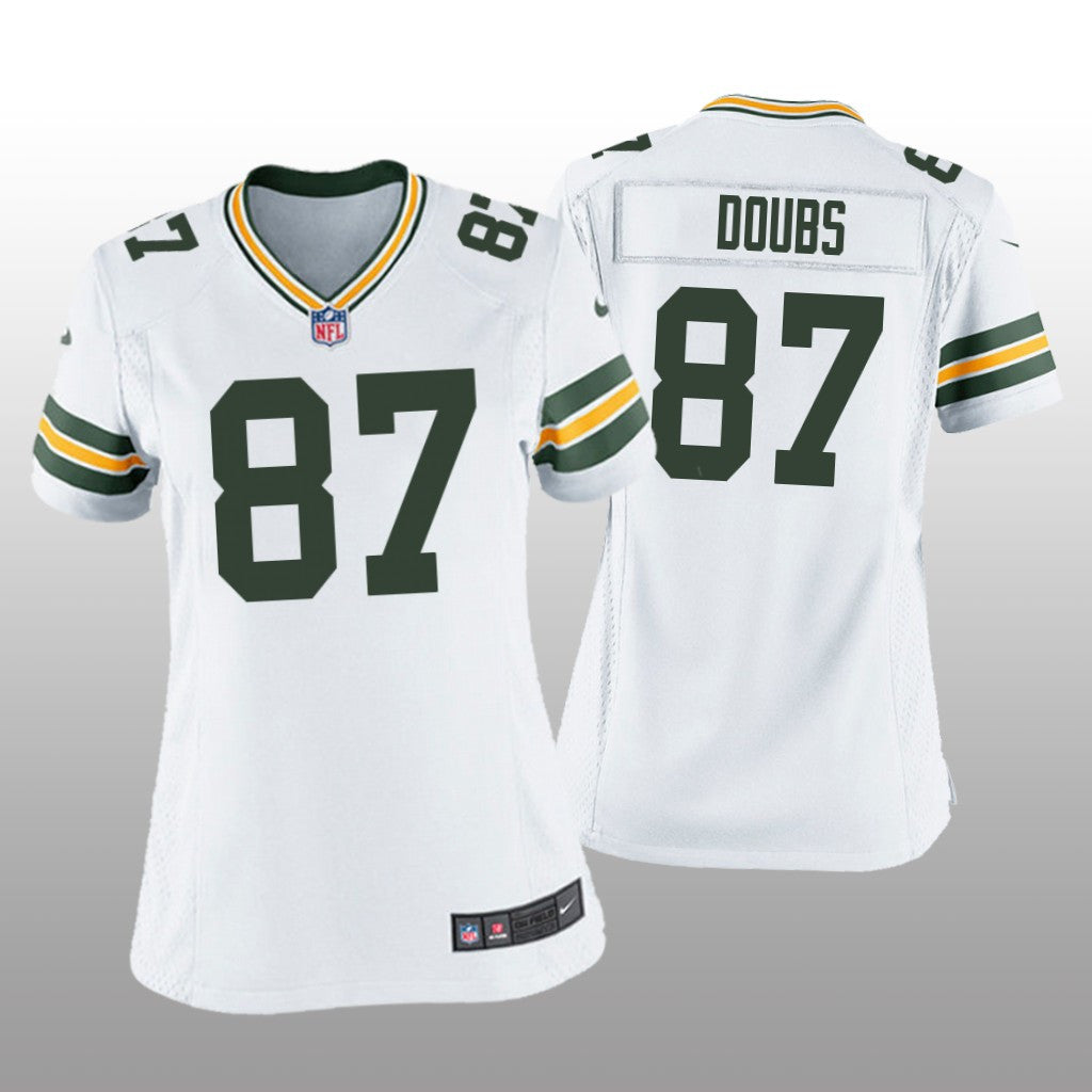 Green Bay Packers Romeo Doubs White Jersey Game Women's