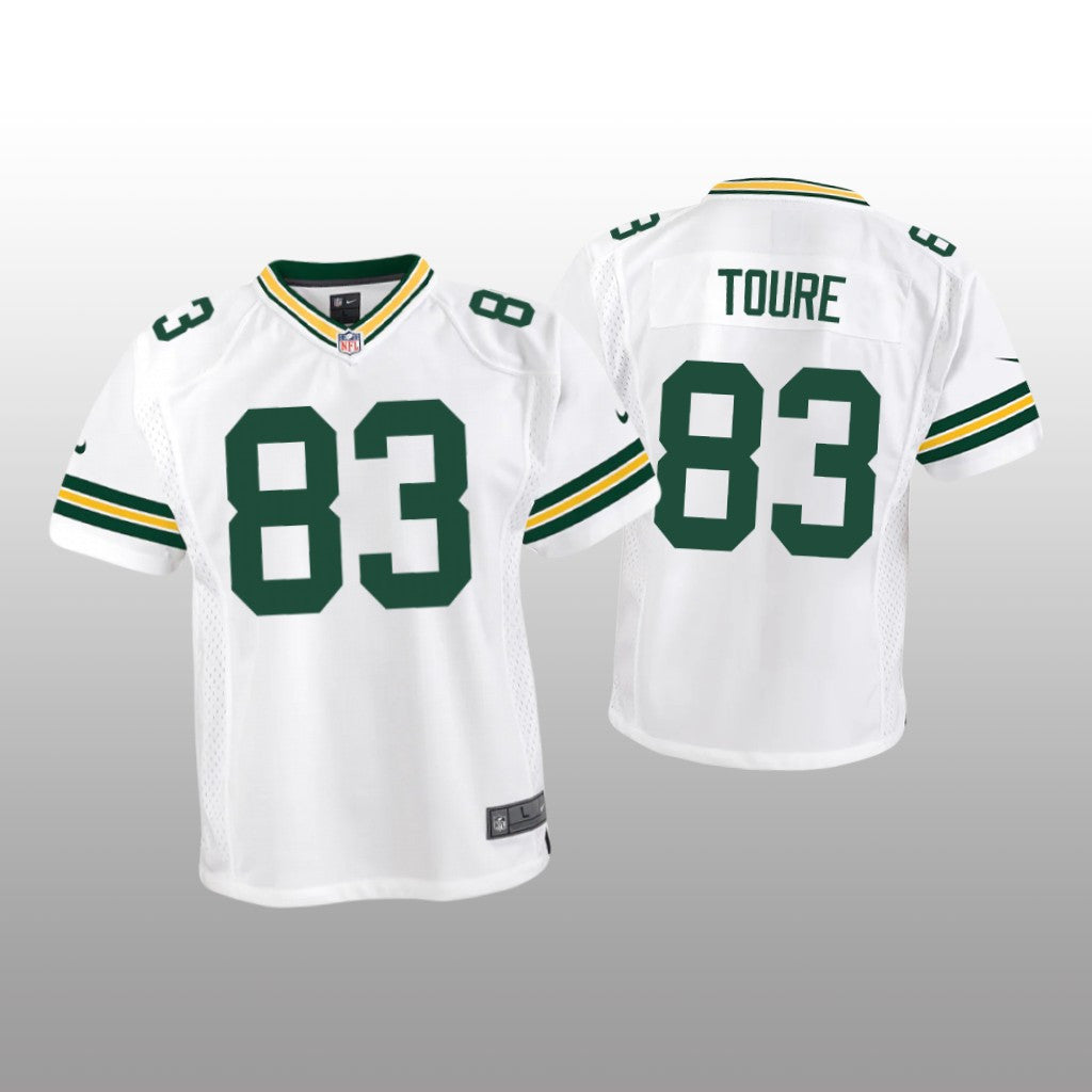 Green Bay Packers Samori Toure White Jersey Game Youth