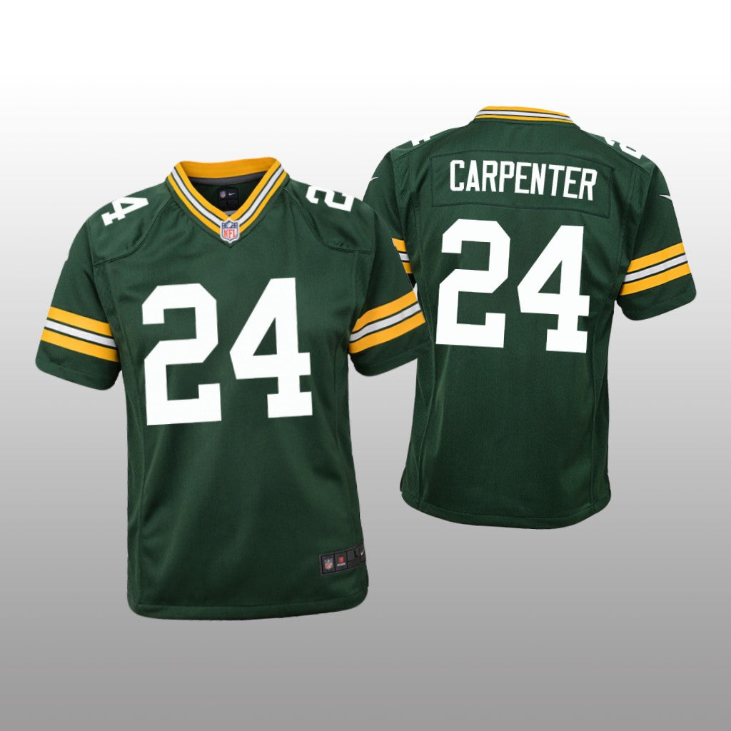 Green Bay Packers Tariq Carpenter Green Jersey Game Youth