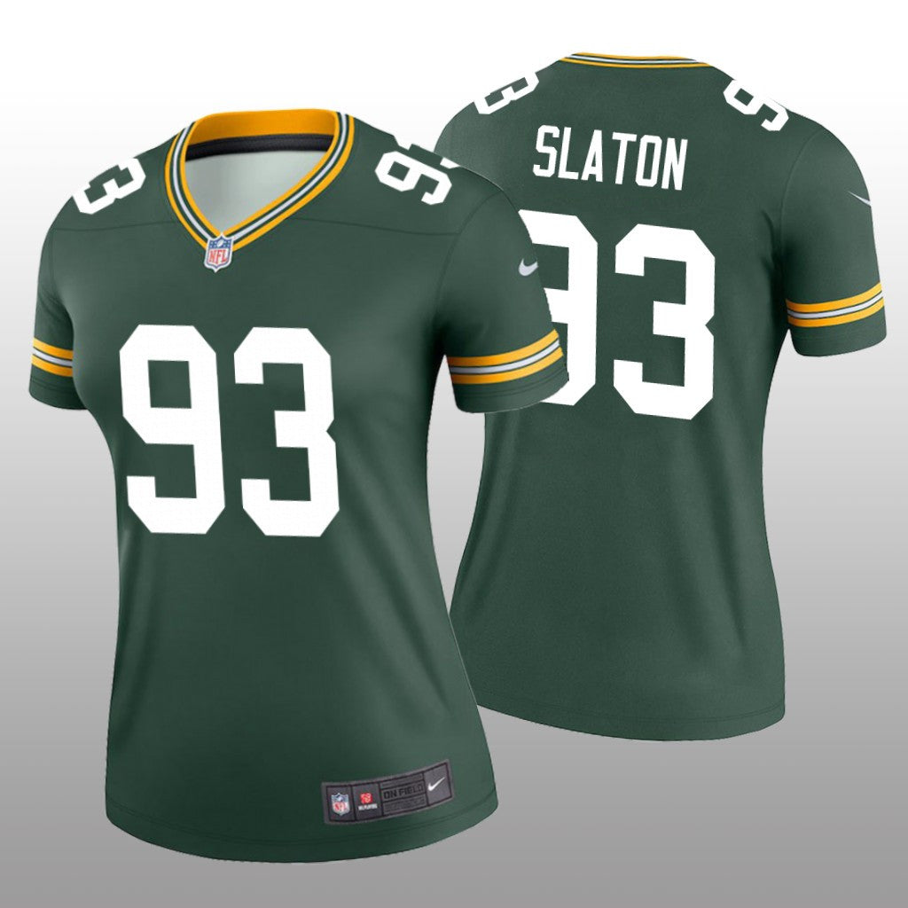 Green Bay Packers Tedarrell Slaton Green Jersey Legend Women's