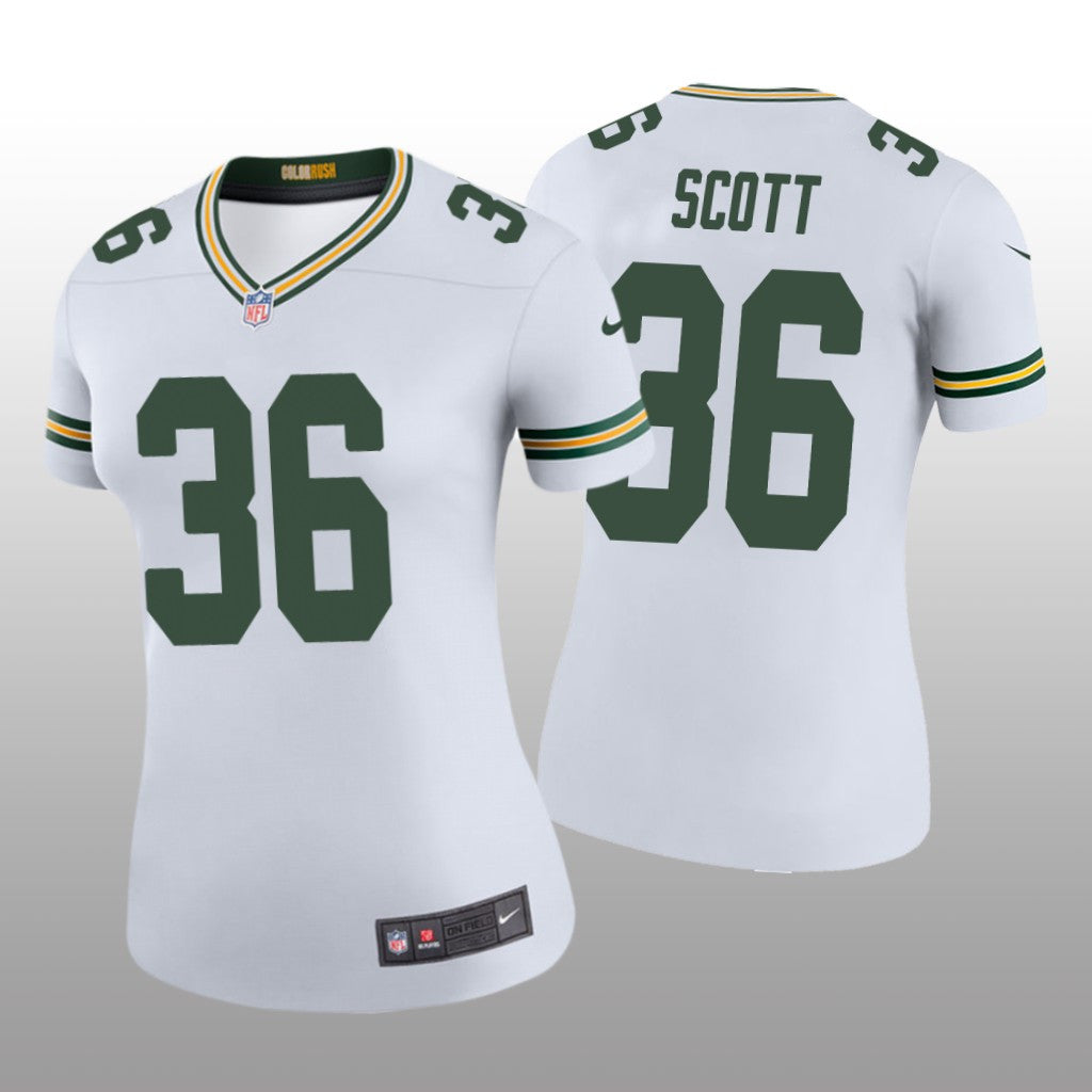 Green Bay Packers Vernon Scott White Jersey Color Rush Legend Women's