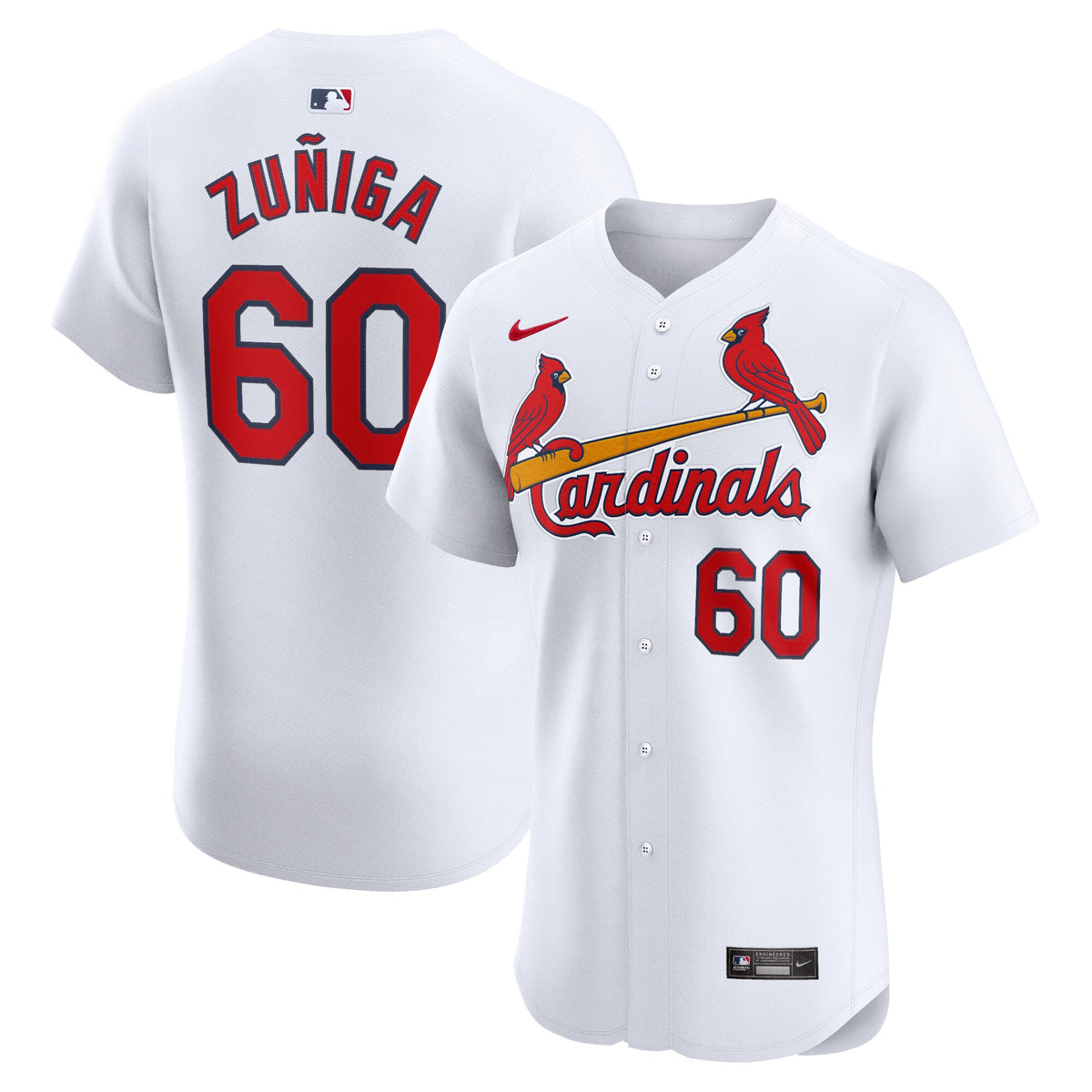 Guillermo Zuí±iga St. Louis Cardinals Nike Home Elite Player Jersey White