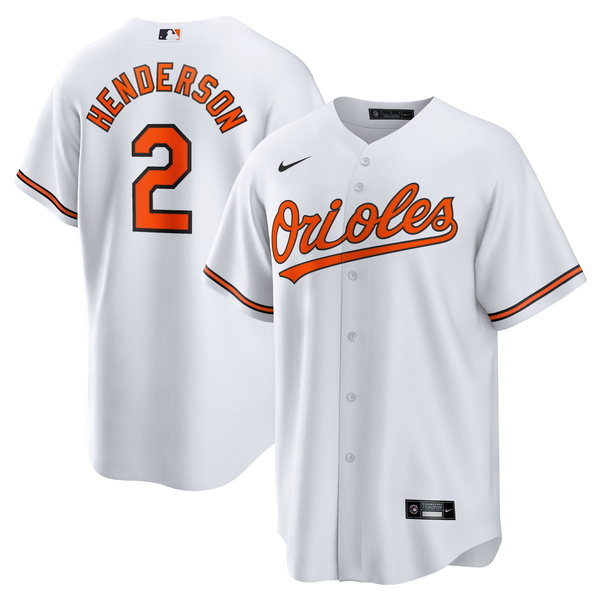 Gunnar Henderson Baltimore Orioles Nike Home Replica Player Jersey White