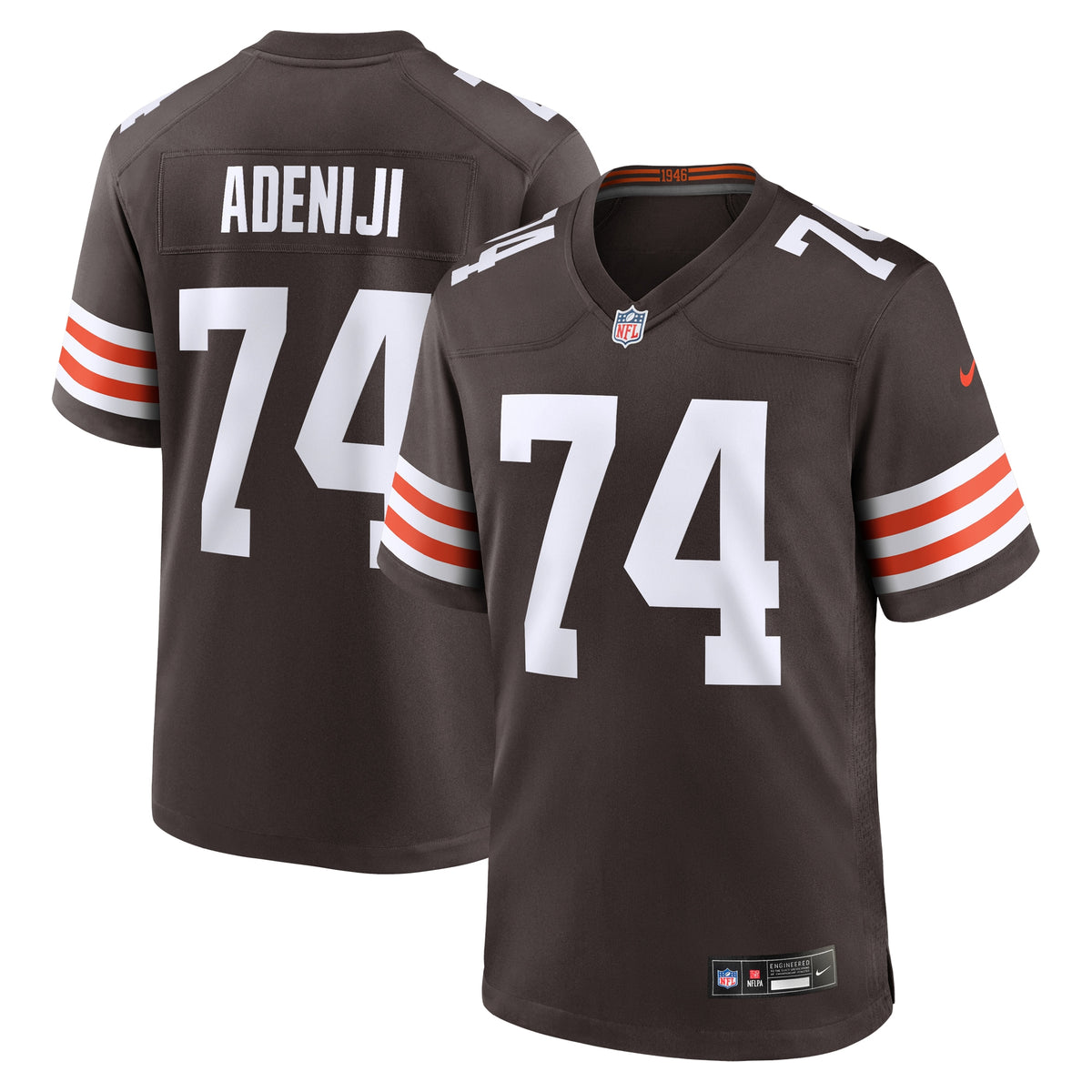 Hakeem Adeniji Cleveland Browns Nike Game Jersey Brown