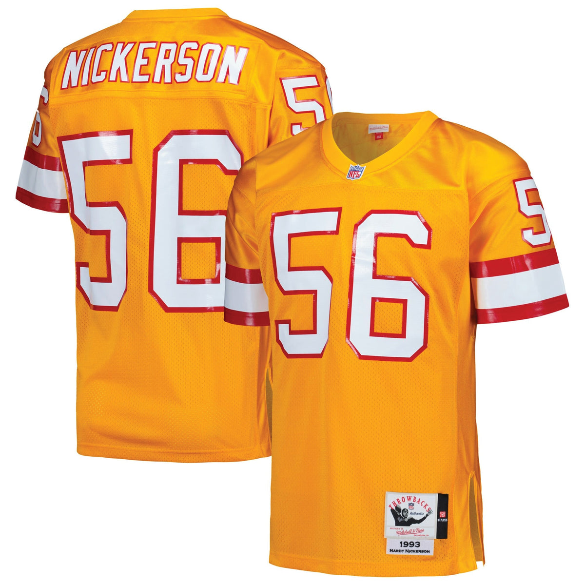 Hardy Nickerson Tampa Bay Buccaneers 1993 Mitchell Ness Authentic Throwback Retired Player Jersey Orange