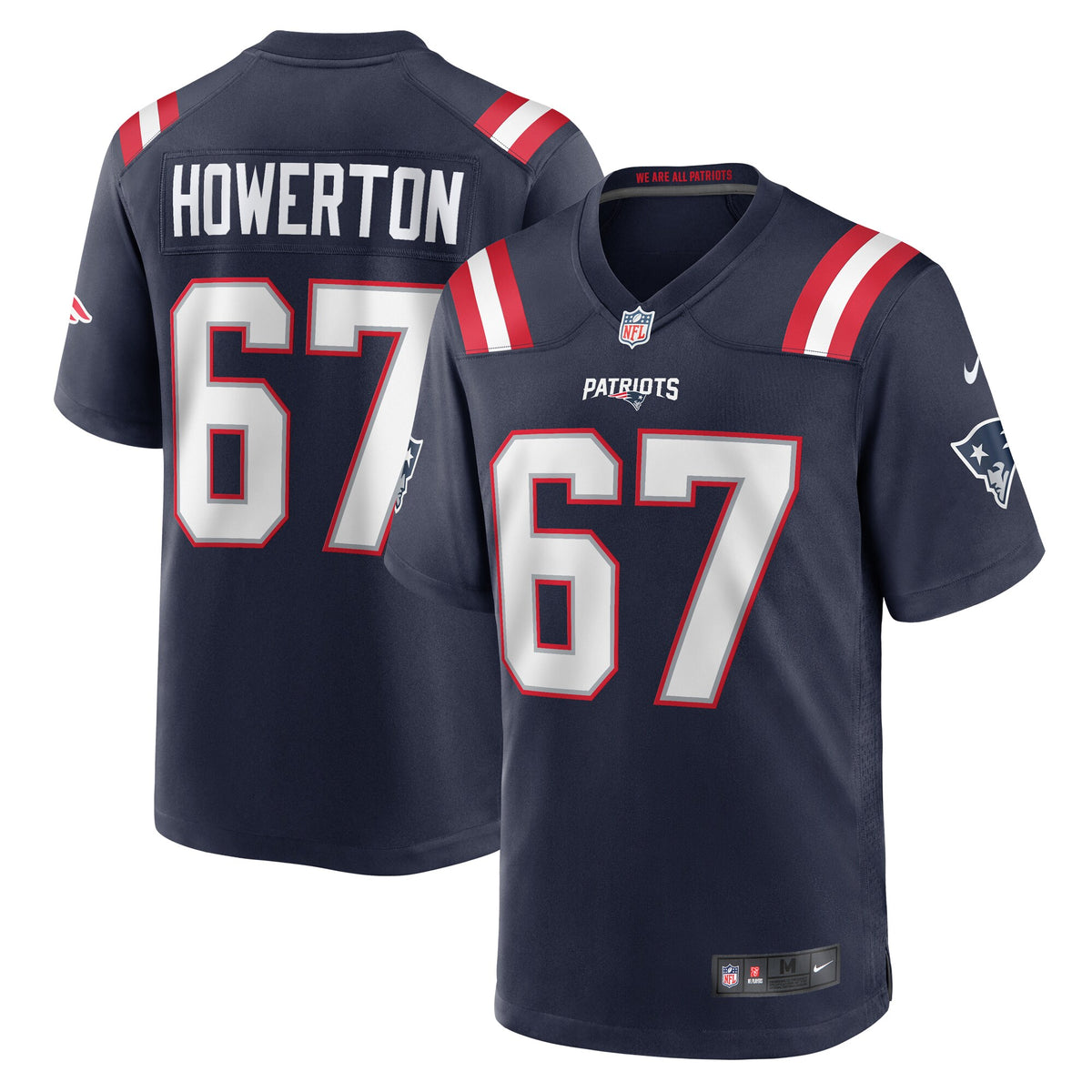 Hayden Howerton New England Patriots Nike Home Game Player Jersey Navy