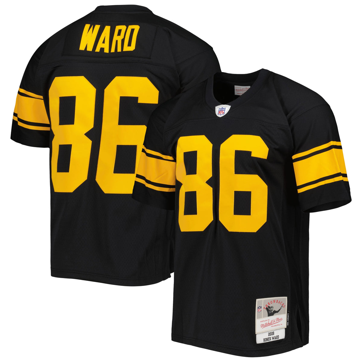 Hines Ward Pittsburgh Steelers Mitchell Ness Legacy Replica Jersey Black