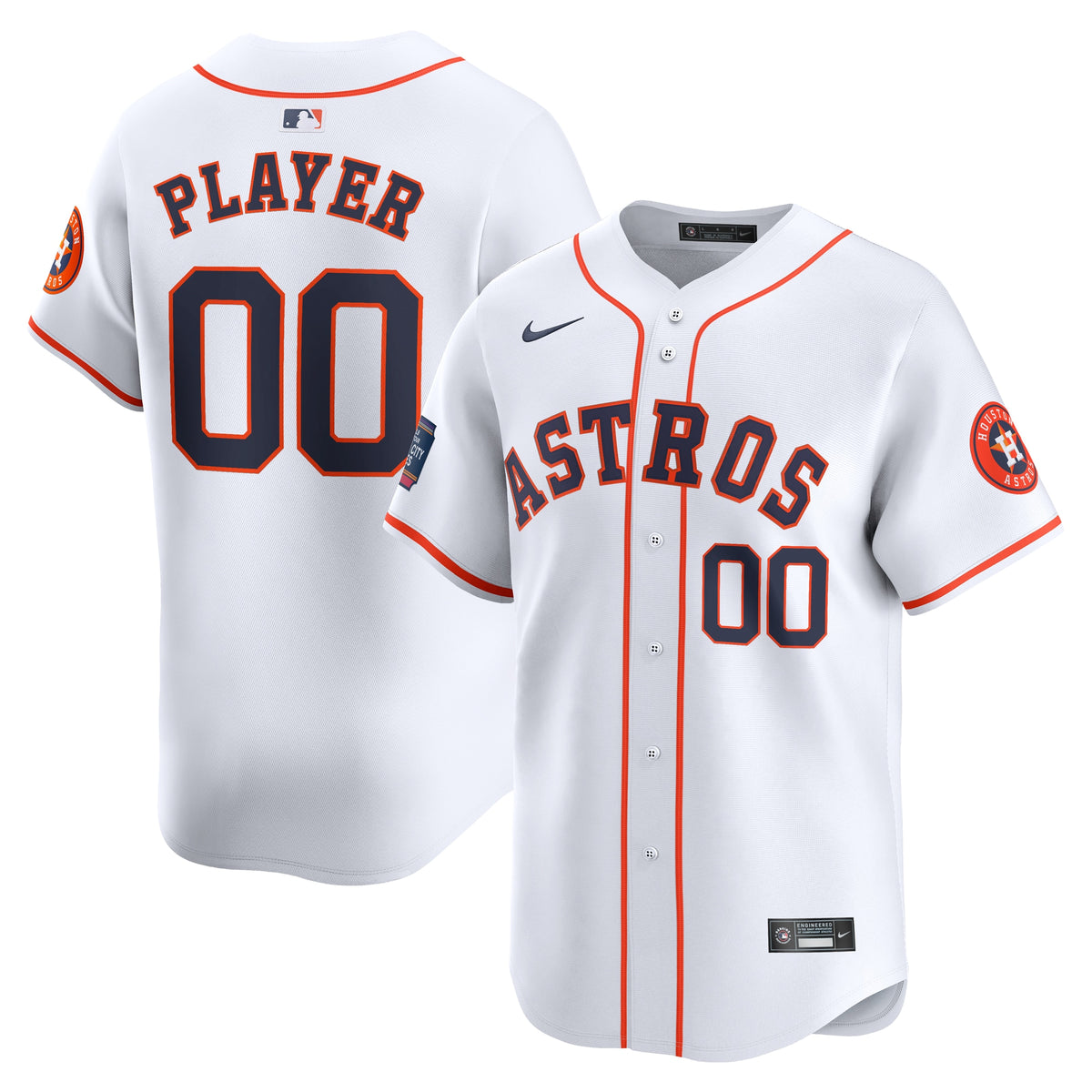 Houston Astros Nike 2024 MLB World Tour Mexico City Series Home Limited Pick-A-Player Jersey White