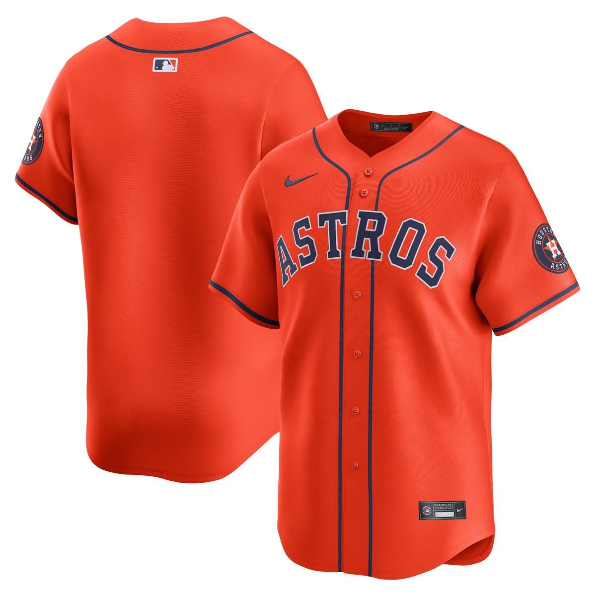 Houston Astros Nike Alternate Limited Jersey Orange