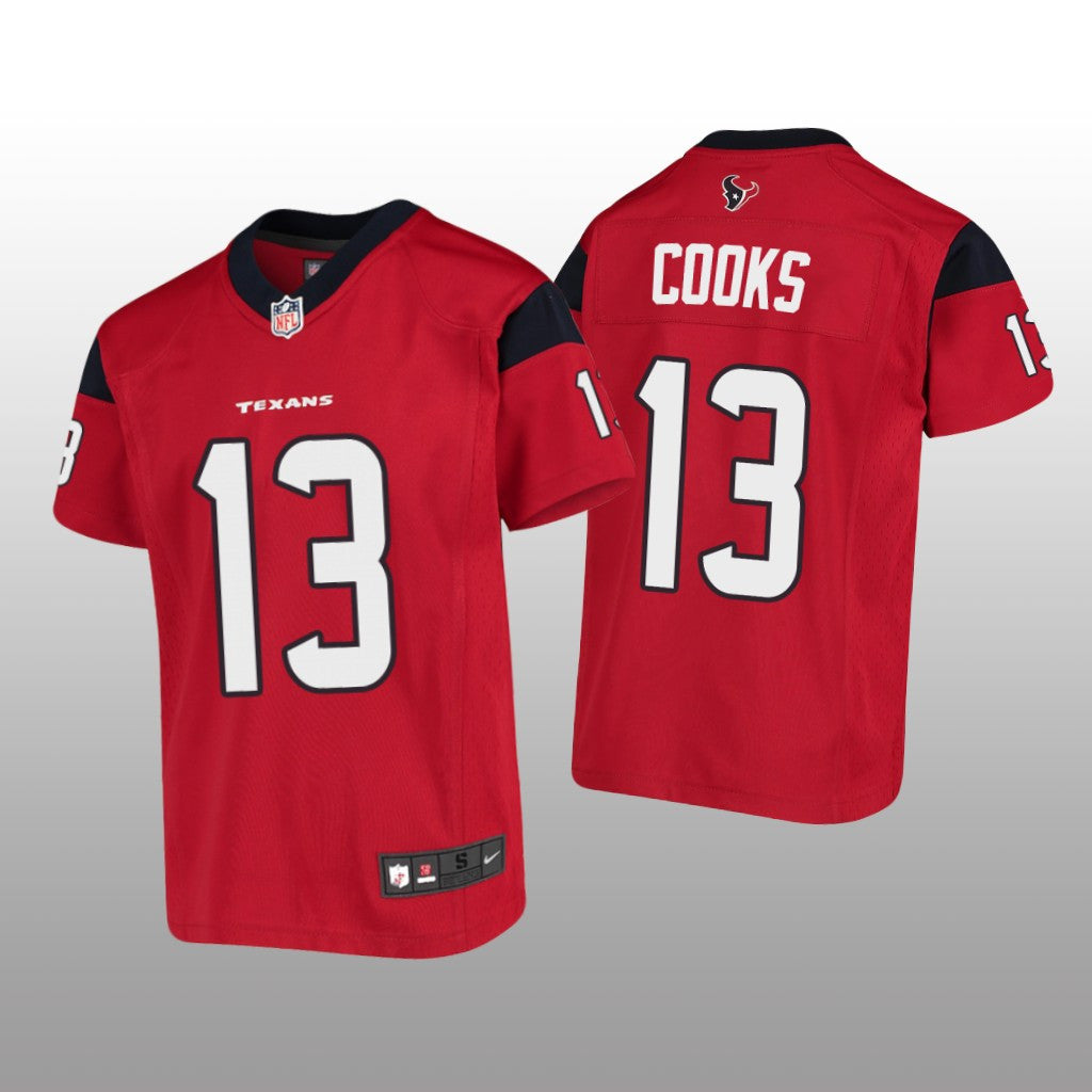 Houston Texans Brandin Cooks Red Jersey Game Youth