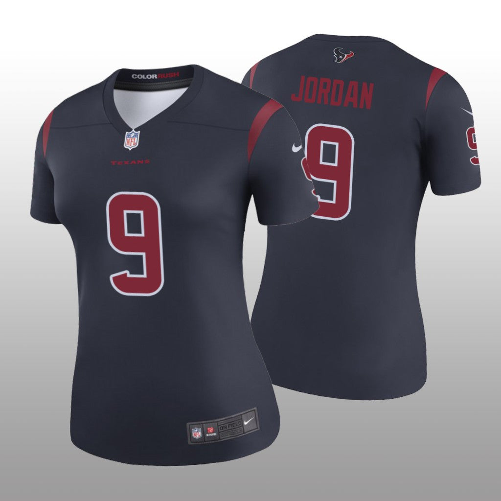 Houston Texans Brevin Jordan Navy Jersey Color Rush Legend Women's