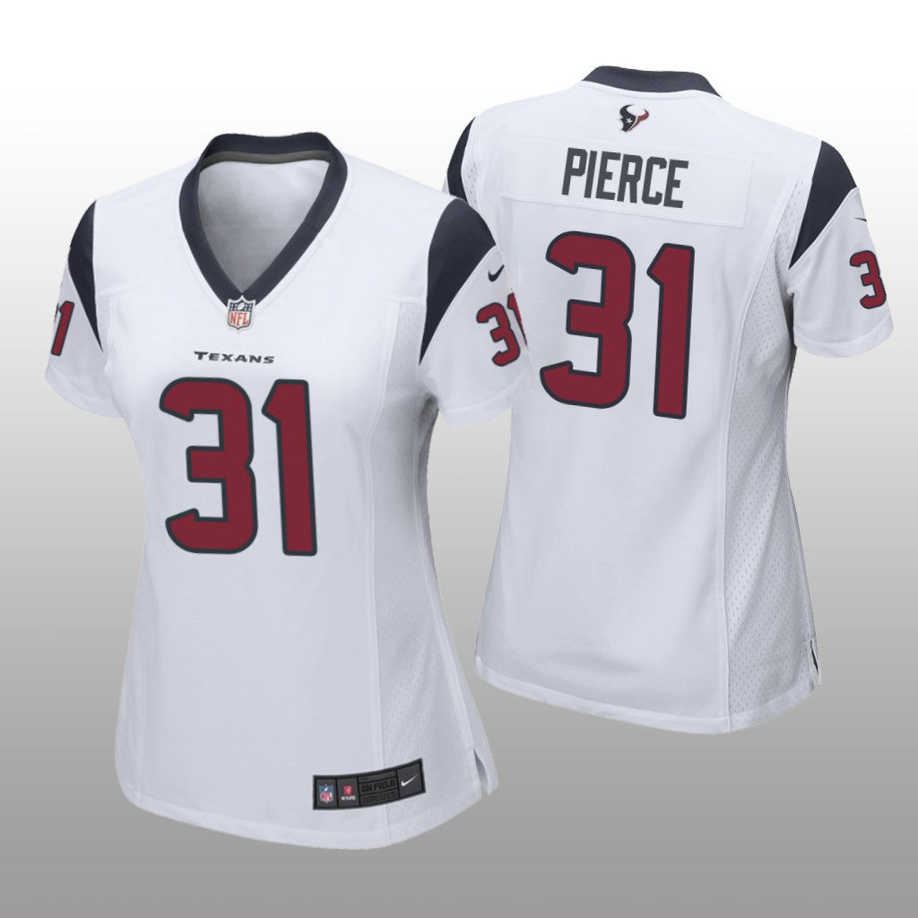 Houston Texans Dameon Pierce White Jersey Game Women's