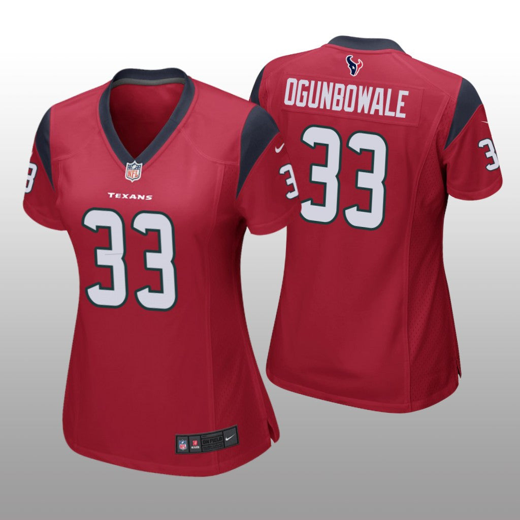 Houston Texans Dare Ogunbowale Red Jersey Game Women's