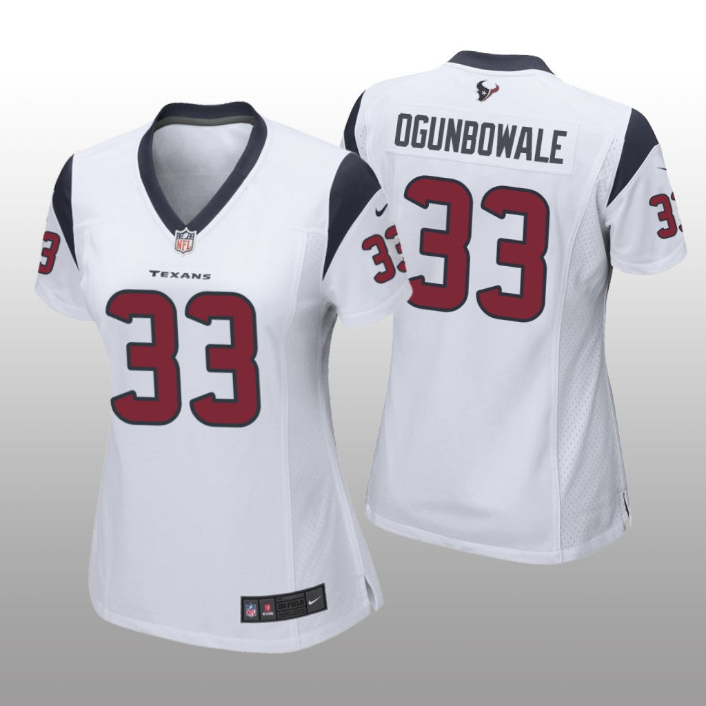 Houston Texans Dare Ogunbowale White Jersey Game Women's