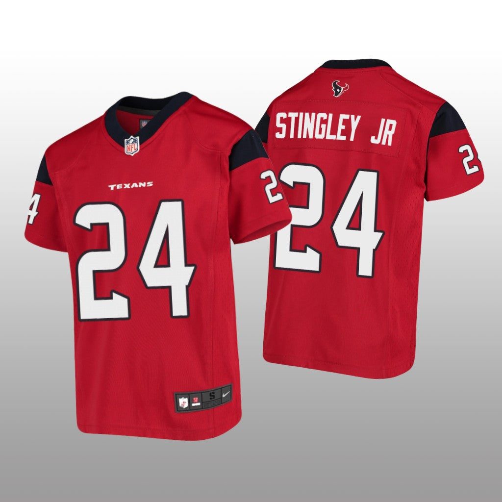 Houston Texans Derek Stingley Jr. Red Jersey Game Youth