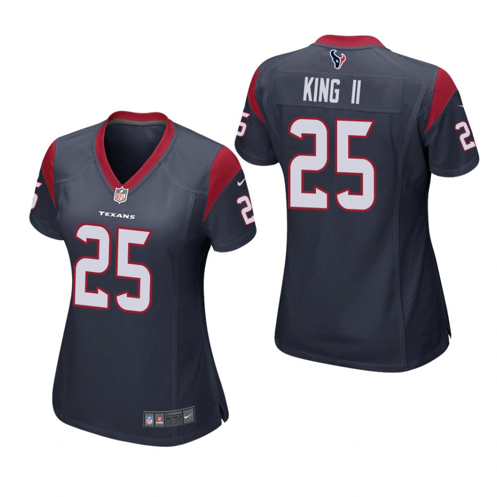 Houston Texans Desmond King Navy Jersey Game Women's