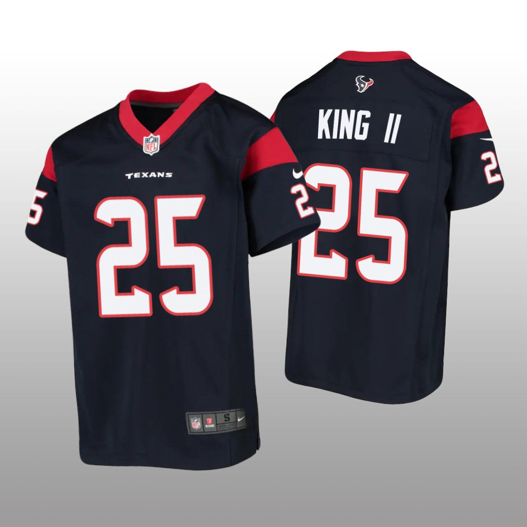 Houston Texans Desmond King Navy Jersey Game Youth