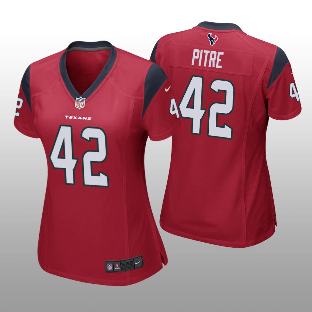 Houston Texans Jalen Pitre Red Jersey Game Women's