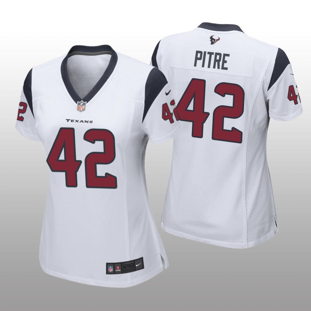 Houston Texans Jalen Pitre White Jersey Game Women's