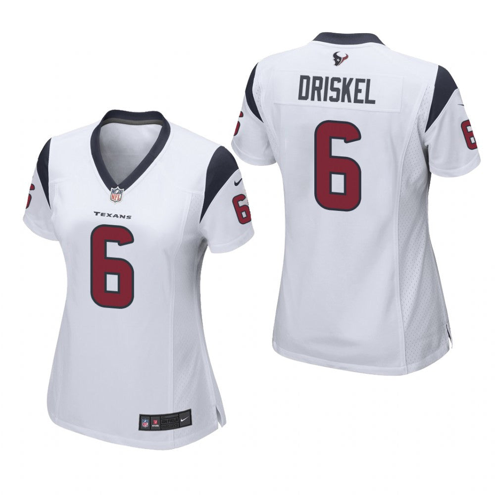 Houston Texans Jeff Driskel White Jersey Game Women's