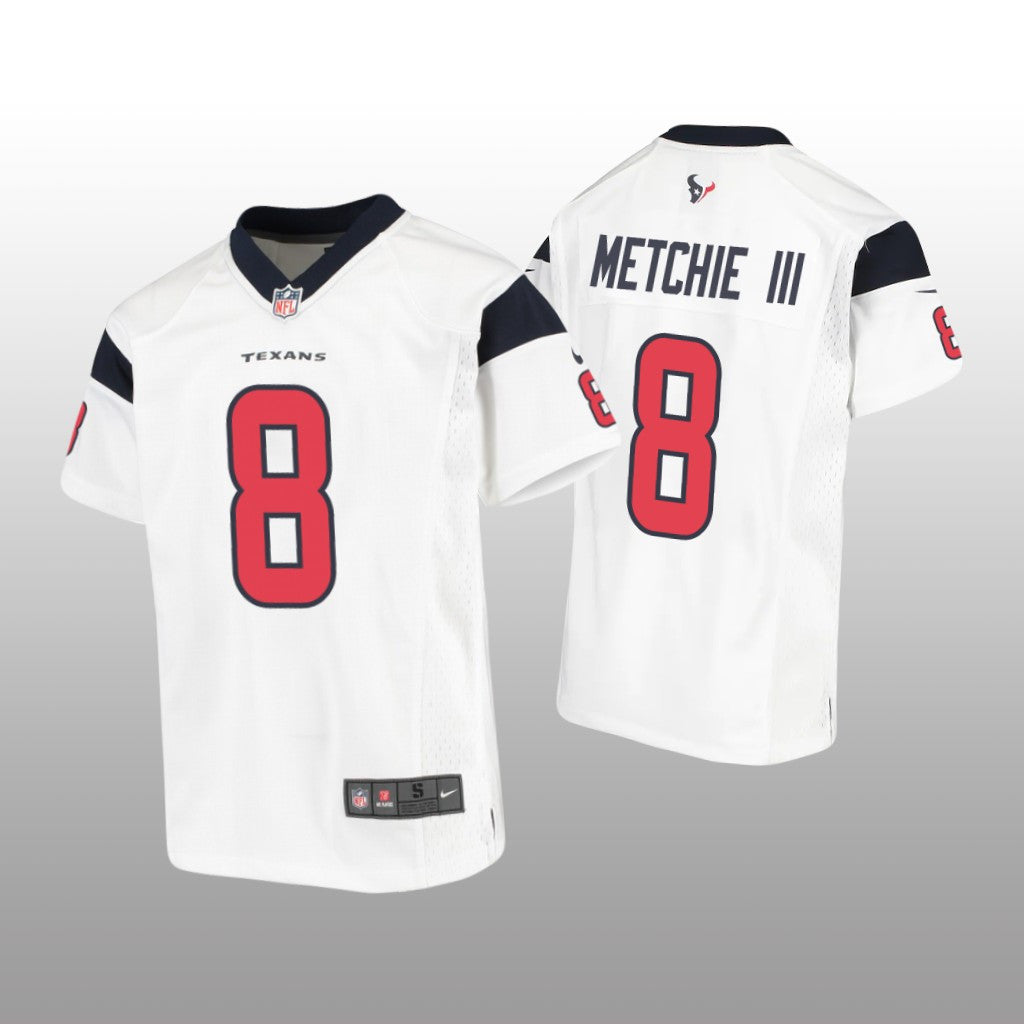 Houston Texans John Metchie III White Jersey Game Youth