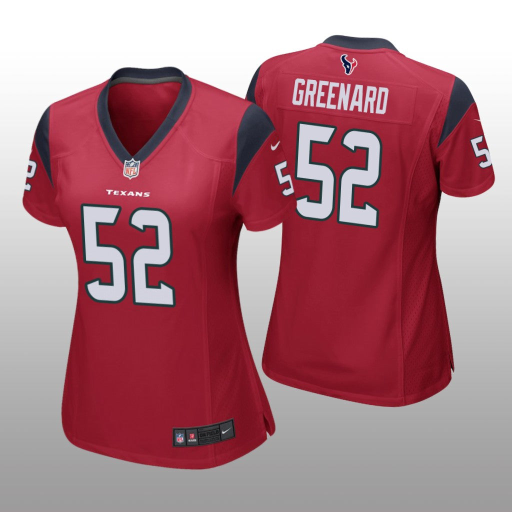 Houston Texans Jonathan Greenard Red Jersey Game Women's