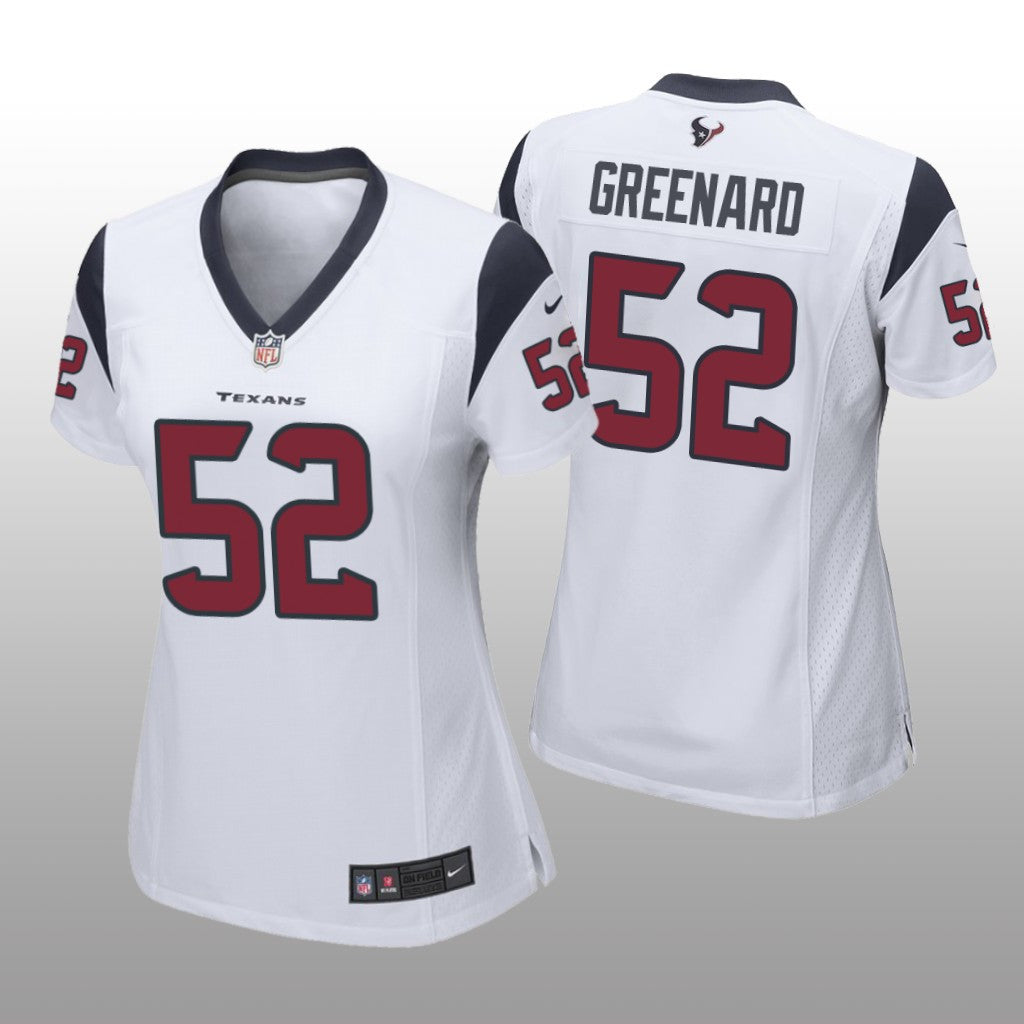 Houston Texans Jonathan Greenard White Jersey Game Women's