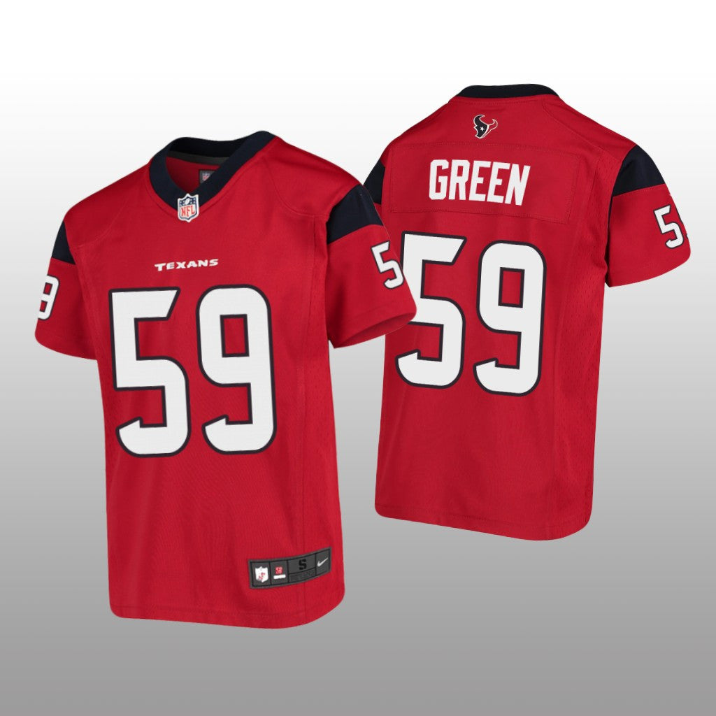 Houston Texans Kenyon Green Red Jersey Game Youth