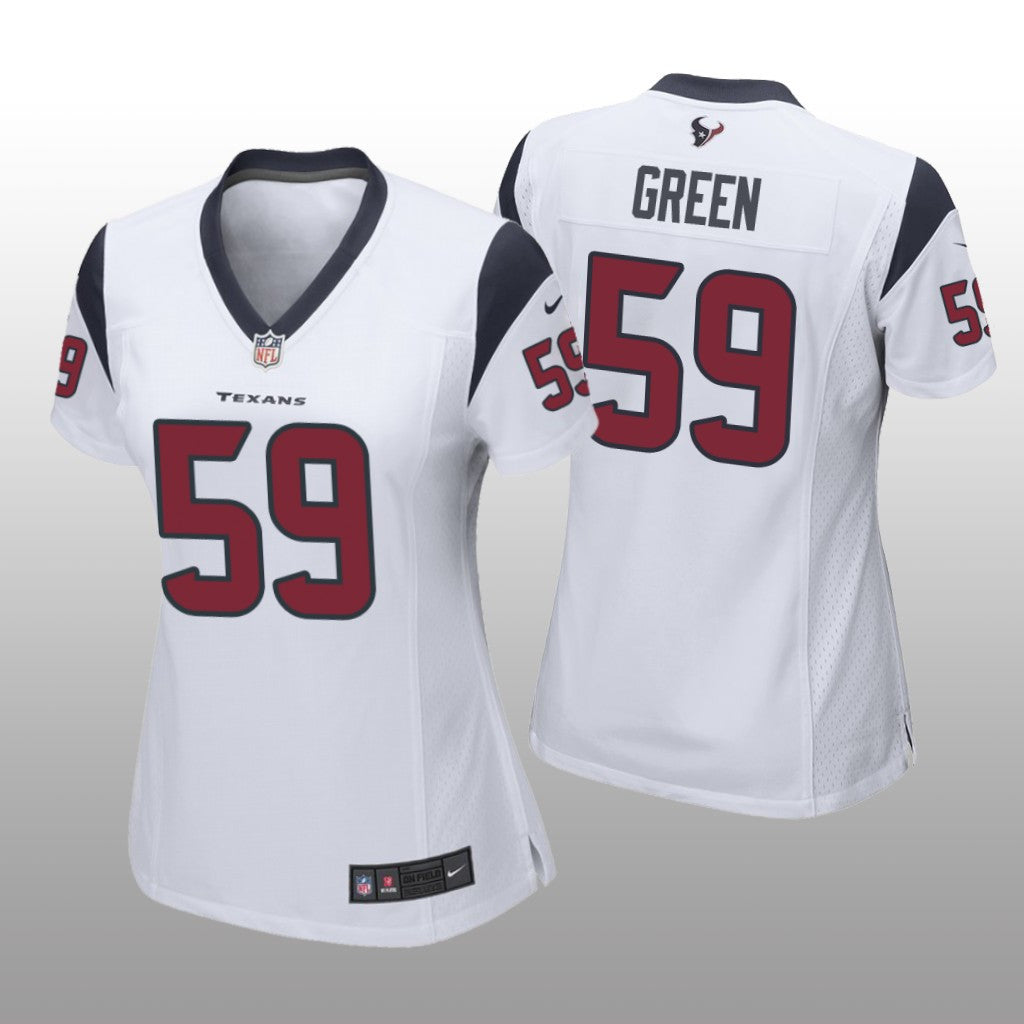 Houston Texans Kenyon Green White Jersey Game Women's