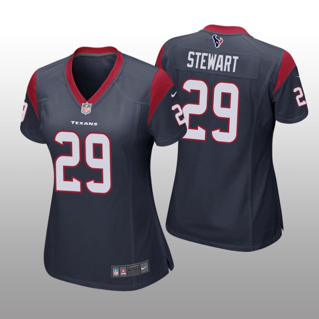 Houston Texans M.J. Stewart Navy Jersey Game Women's