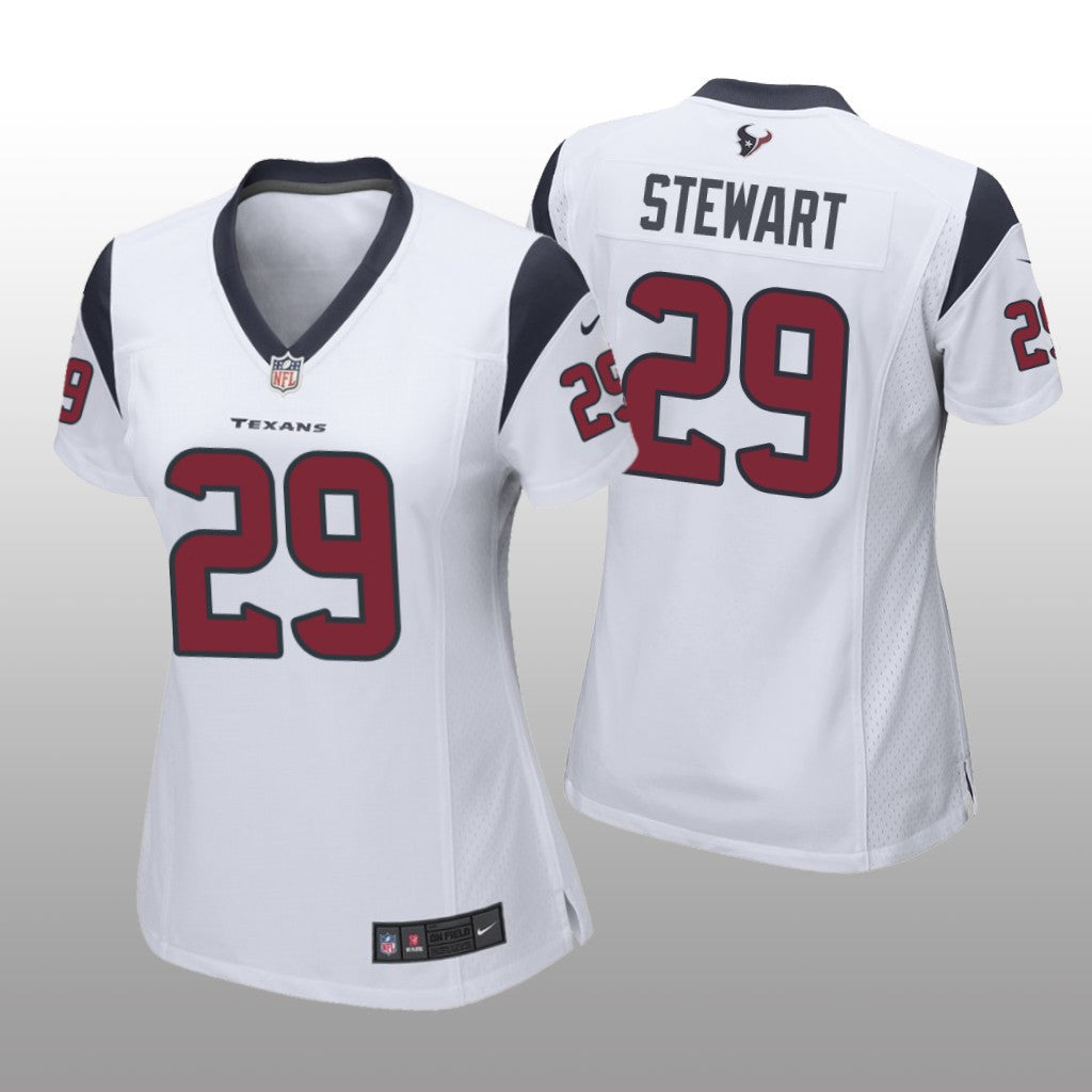 Houston Texans M.J. Stewart White Jersey Game Women's