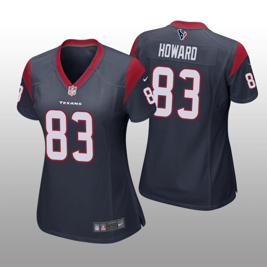 Houston Texans O.J. Howard Navy Jersey Game Women's