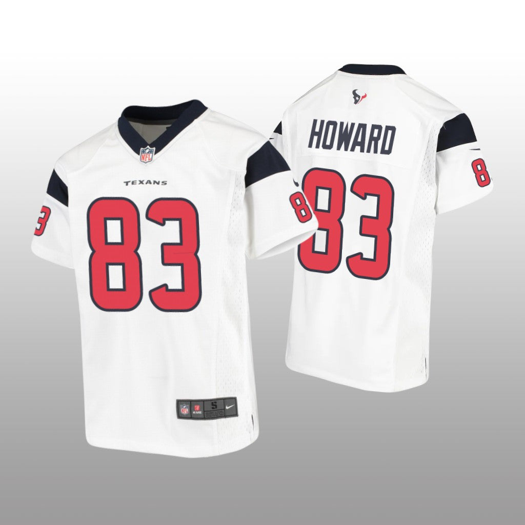 Houston Texans O.J. Howard White Jersey Game Youth