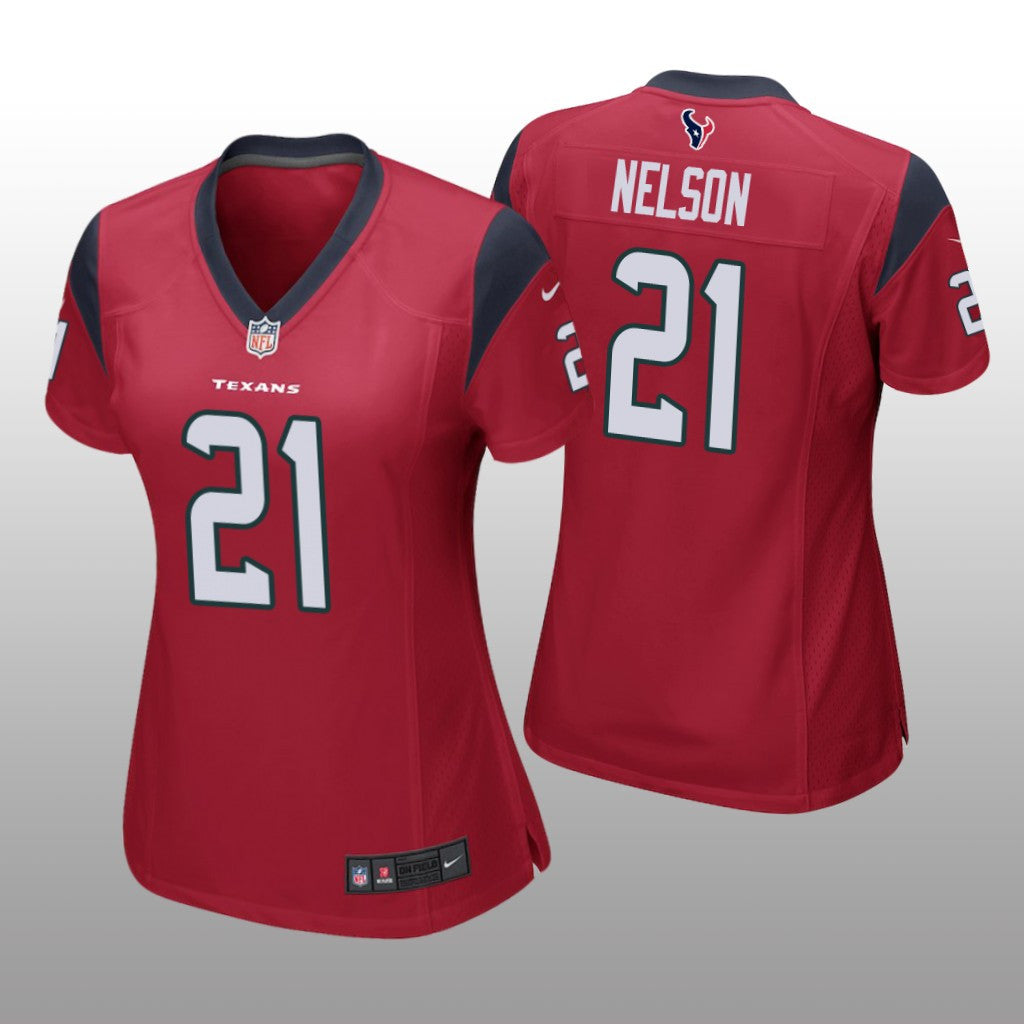 Houston Texans Steven Nelson Red Jersey Game Women's