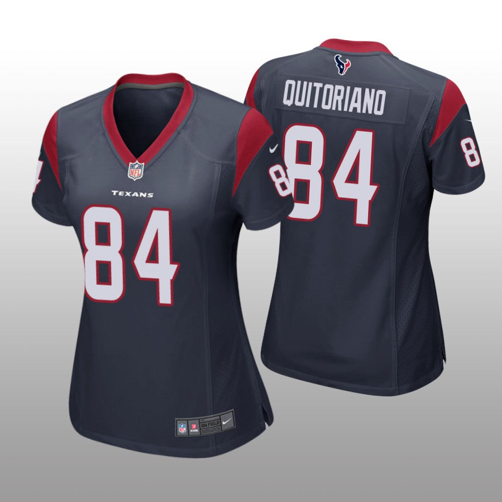 Houston Texans Teagan Quitoriano Navy Jersey Game Women's