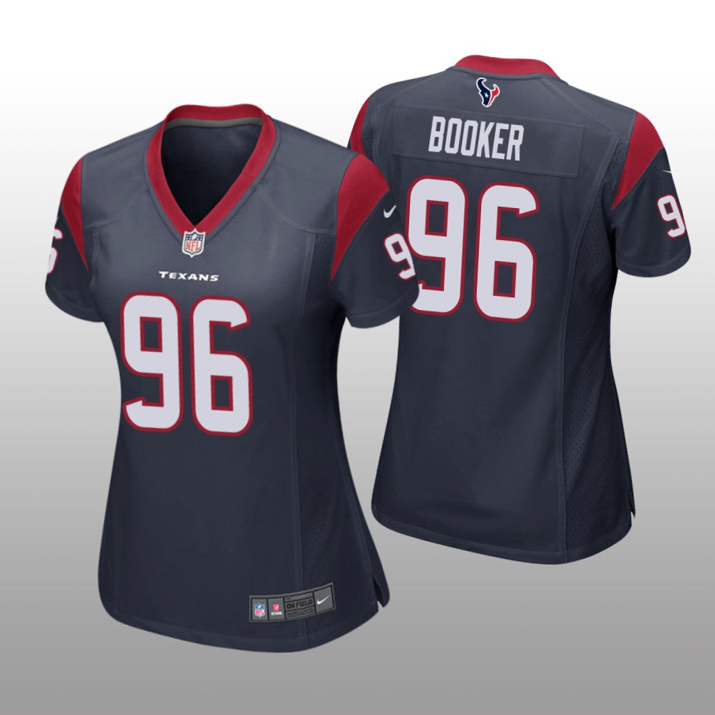 Houston Texans Thomas Booker Navy Jersey Game Women's