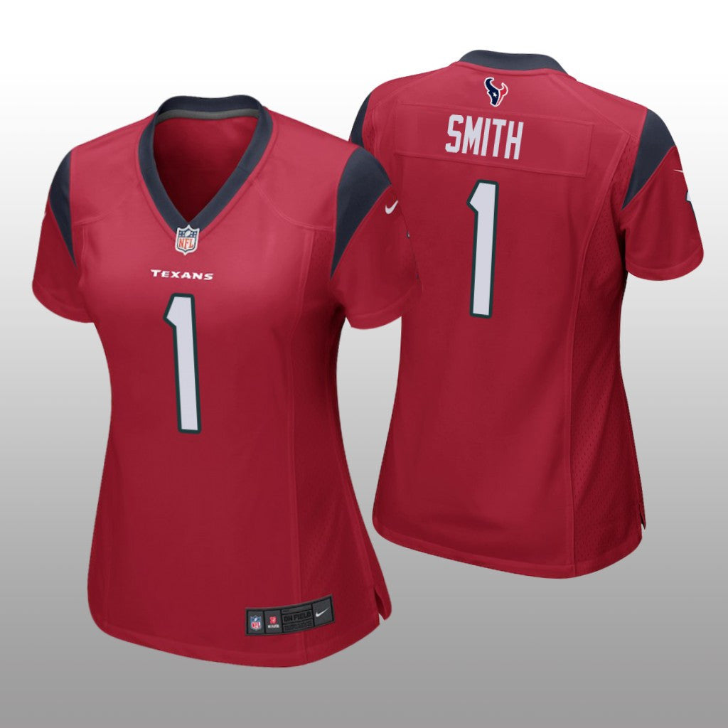 Houston Texans Tremon Smith Red Jersey Game Women's