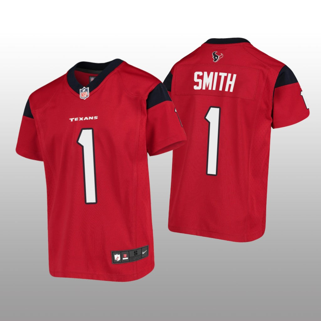 Houston Texans Tremon Smith Red Jersey Game Youth