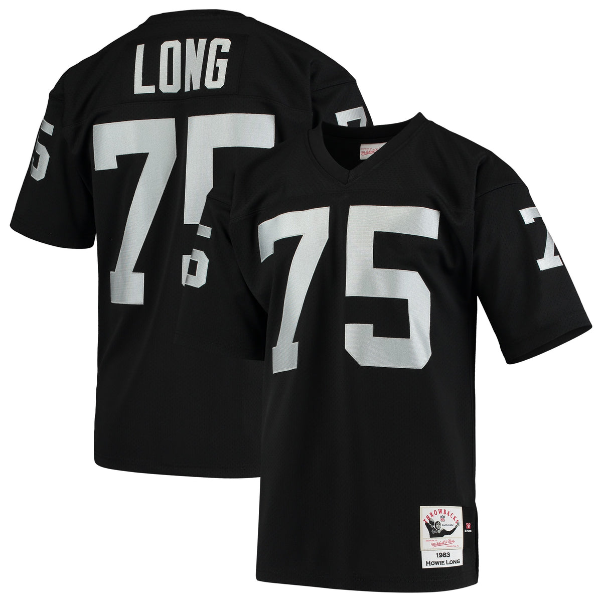 Howie Long Las Vegas Raiders 1983 Mitchell Ness Authentic Throwback Retired Player Jersey Black