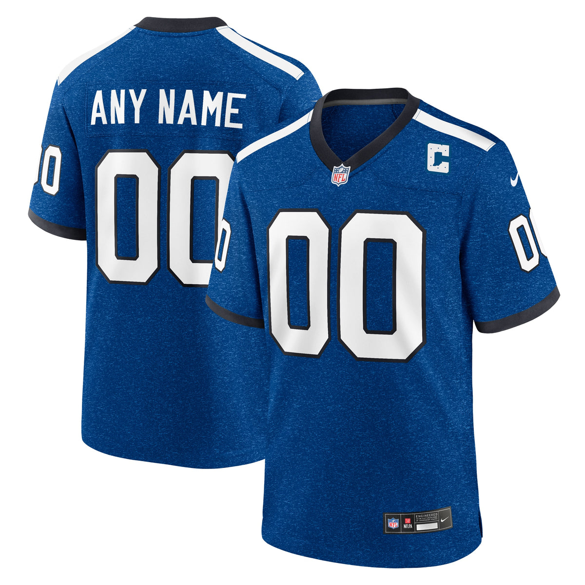 Indiana Nights Indianapolis Colts Nike Alternate Custom Game Jersey Blue