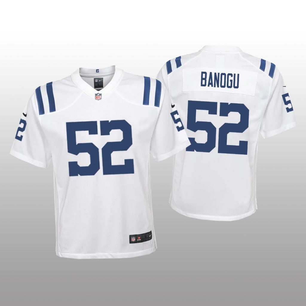 Indianapolis Colts Ben Banogu White Jersey Game Youth