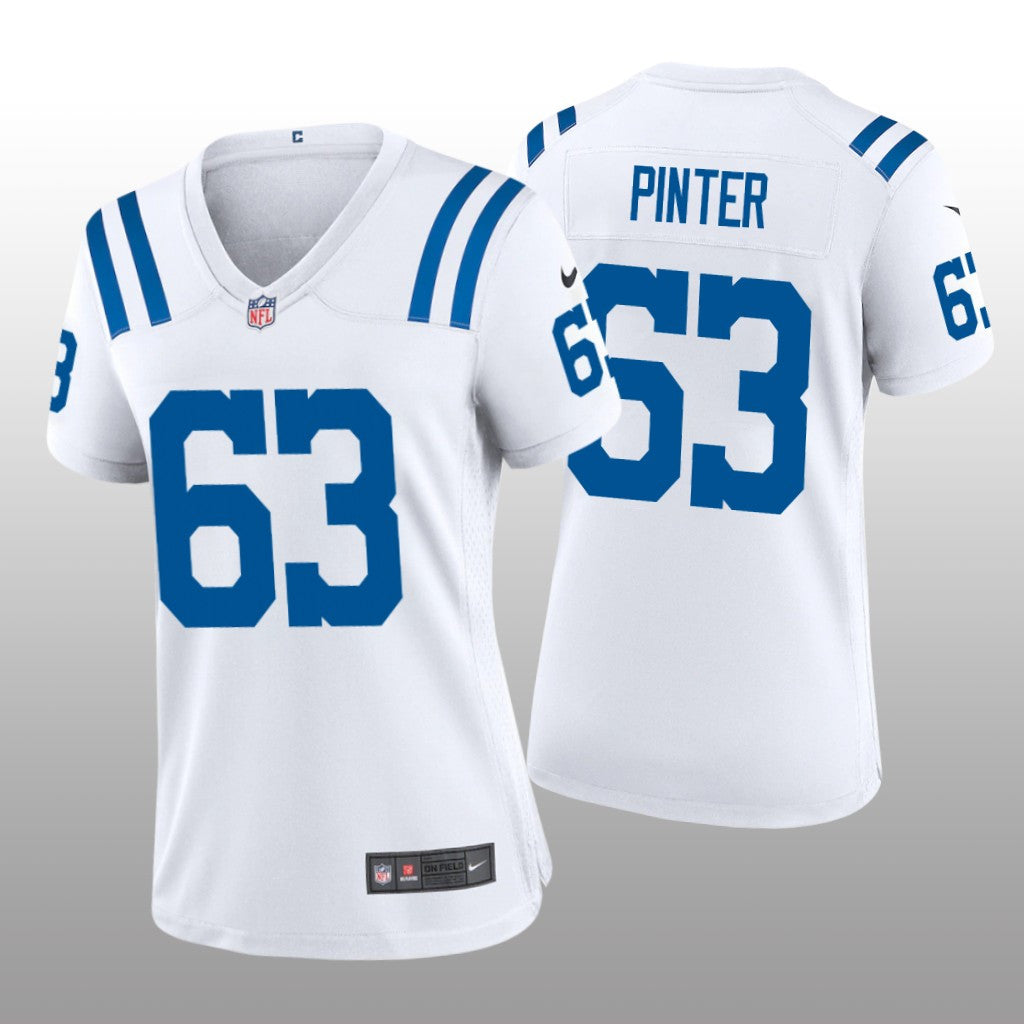 Indianapolis Colts Danny Pinter White Jersey Game Women's