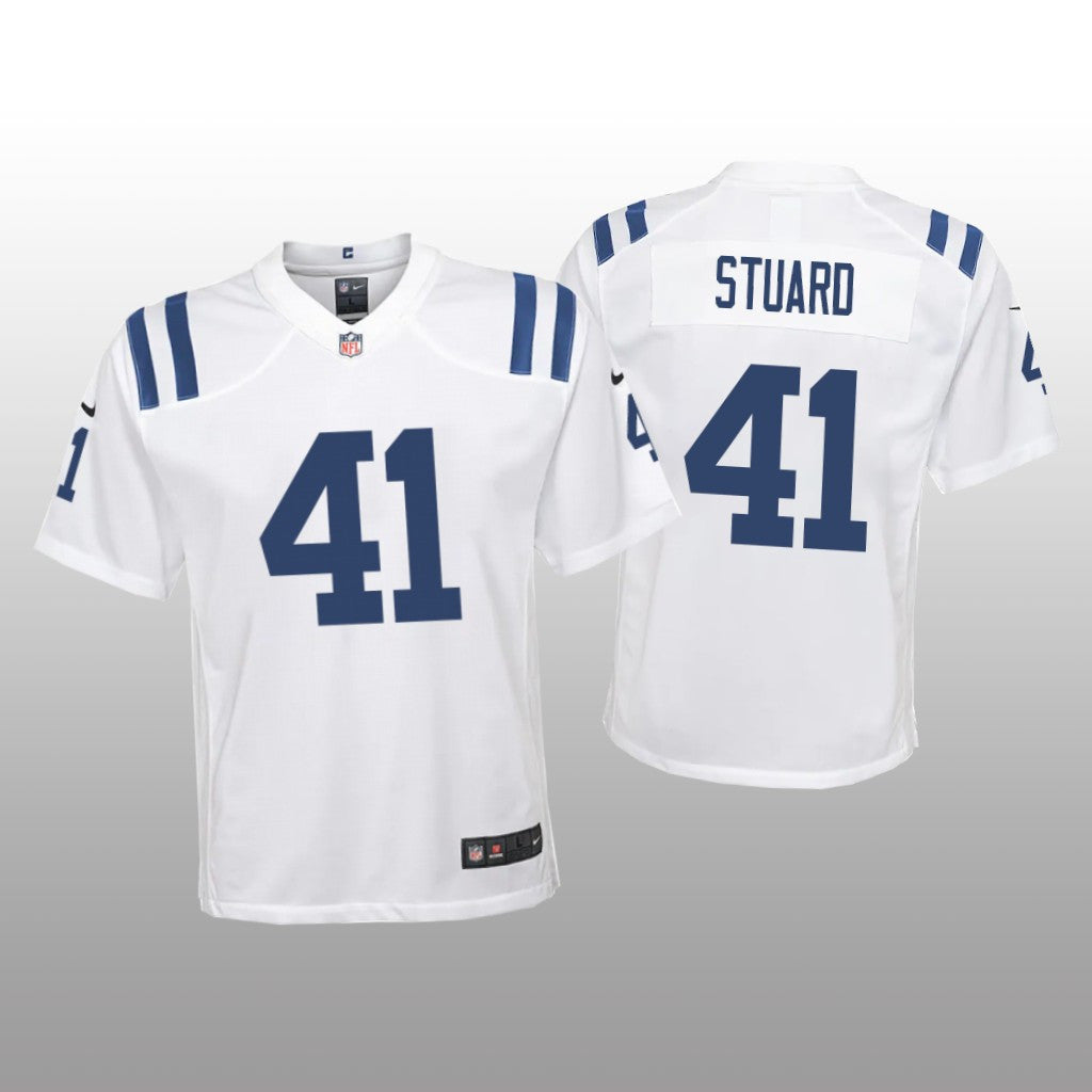 Indianapolis Colts Grant Stuard White Jersey Game Youth
