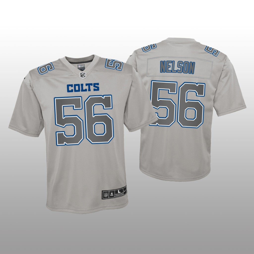 Indianapolis Colts Quenton Nelson Gray Jersey Atmosphere Fashion Game Youth