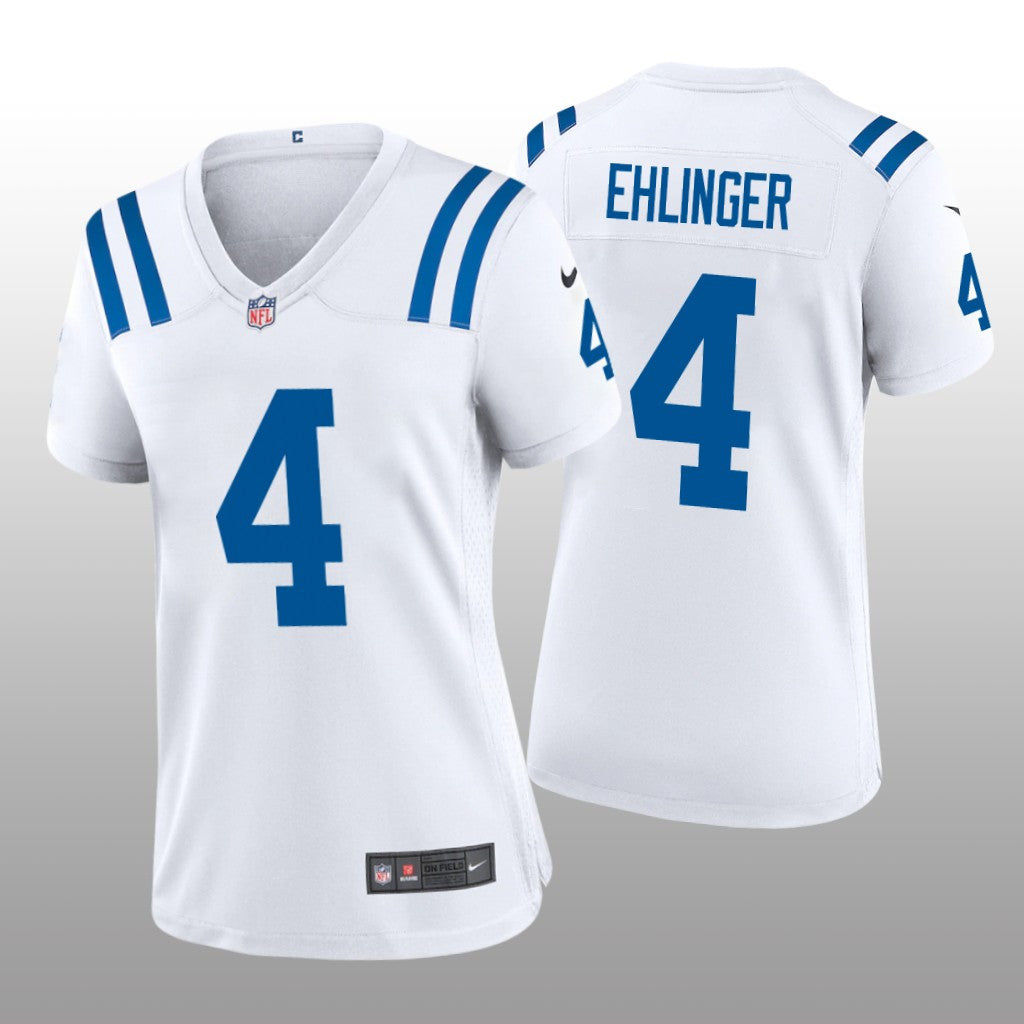 Indianapolis Colts Sam Ehlinger White Jersey Game Women's