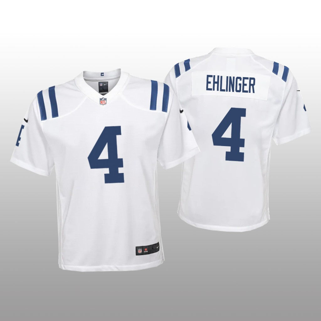 Indianapolis Colts Sam Ehlinger White Jersey Game Youth